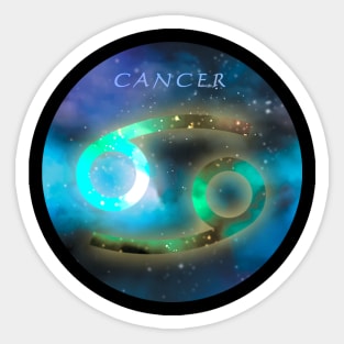 Cancer Galaxian Sticker